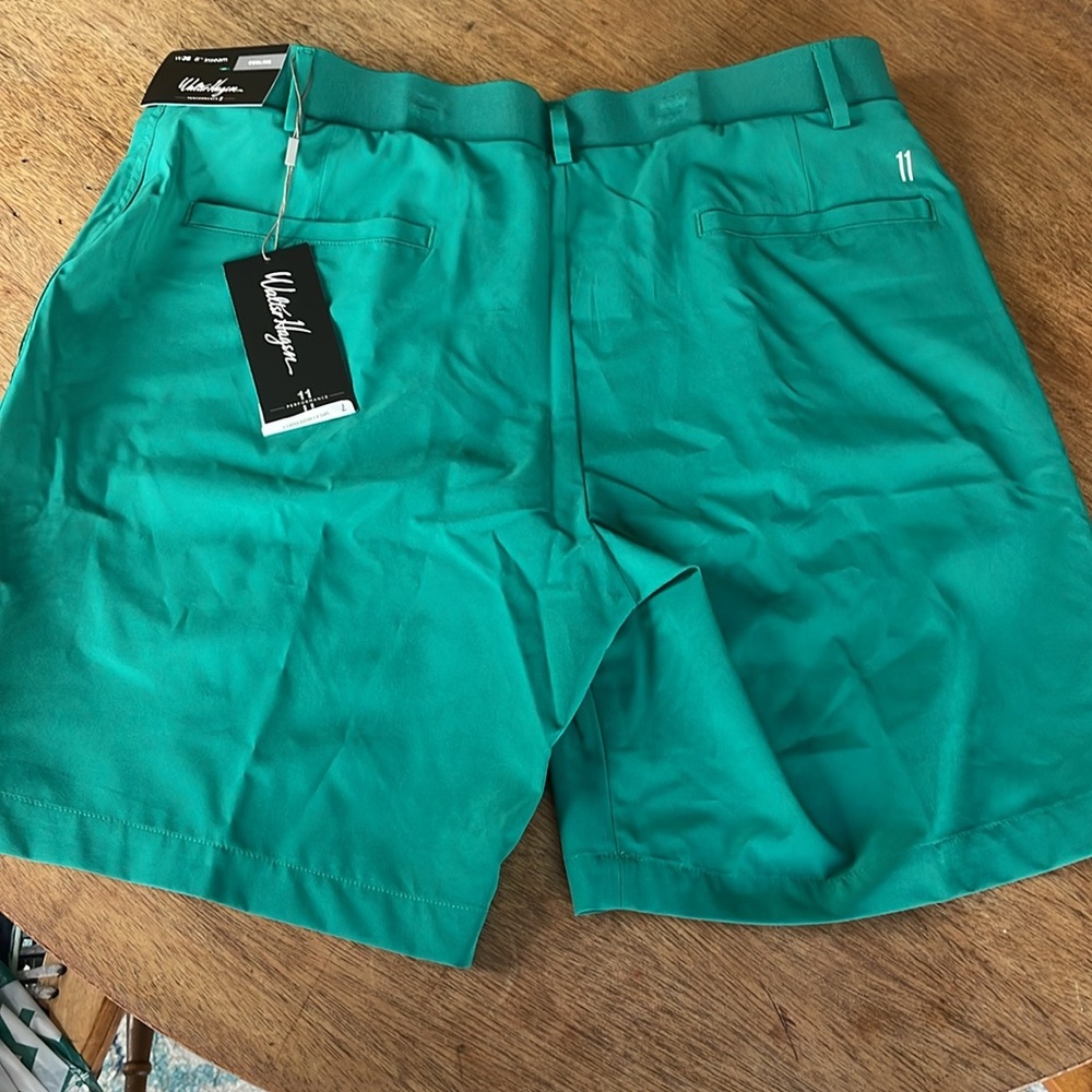 Men’s Walter Hagen easy waist green shorts - Picture 7 of 10